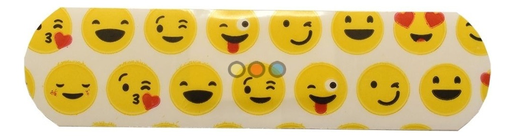 Parche Curita Fun! Infantil Emojis 10 Unidades Hipoalergic