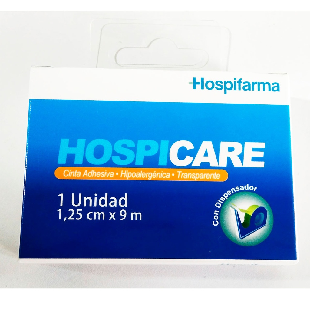 Hospicare Cinta Adhesiva Tipo Plástico 1,25 cm x 9 m Hospifarma