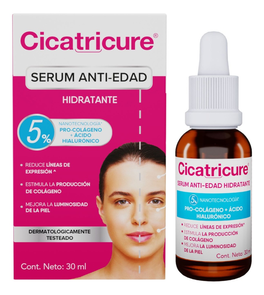 Cicatricure Sérum Anti-Edad Hidratante 30 mL Genomma Lab