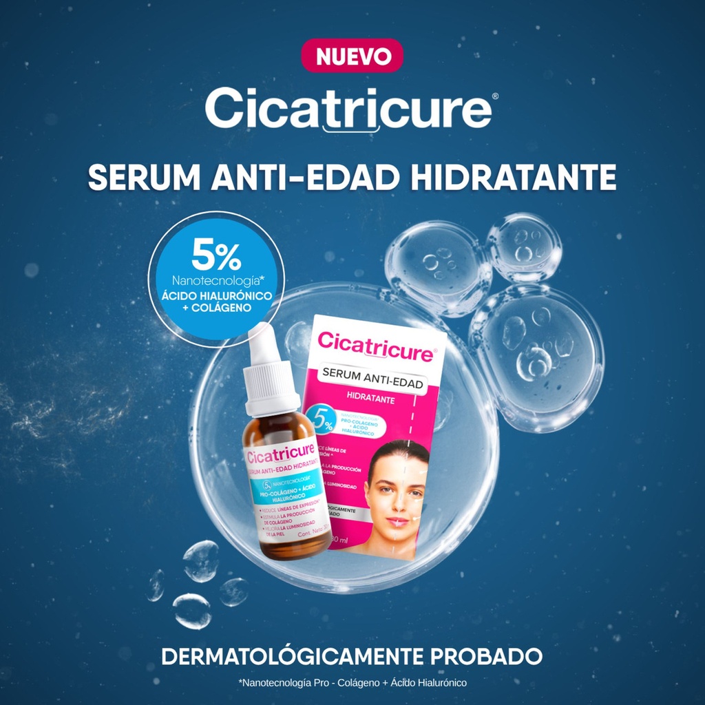 Cicatricure Sérum Anti-Edad Hidratante 30 mL Genomma Lab