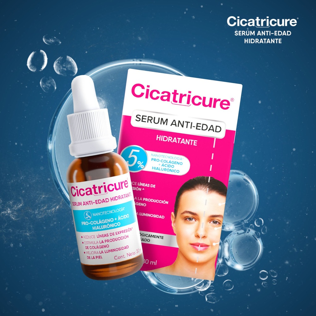 Cicatricure Sérum Anti-Edad Hidratante 30 mL Genomma Lab
