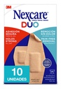 Nexcare Parche Curita DUO Remoción Sin Dolor 10 Unidades Surtidas