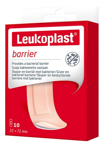 Parches Leukoplast Barrier Barrera Antimicrobiana 10 Unidades
