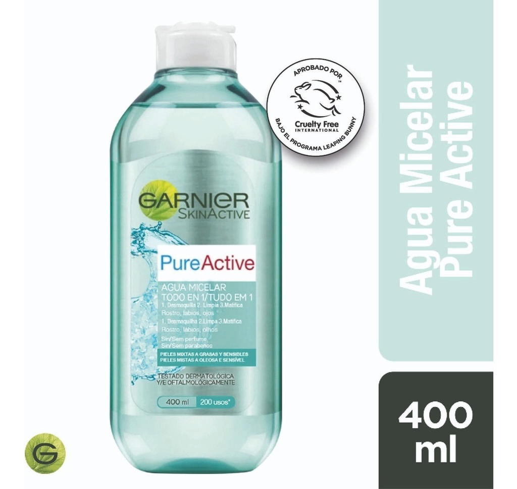 Garnier Agua Micelar Pure Active 400 mL L'oreal