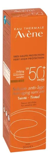 Avene Solar Anti Age FPS 50+ Bloqueador Antiarrugas con Color 50 mL Pierre Fabre