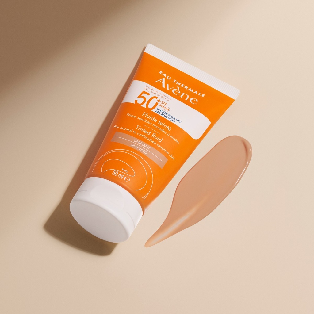 Avène Bloqueador Fluido Fps 50+ con Color 50 mL Pierre Fabre