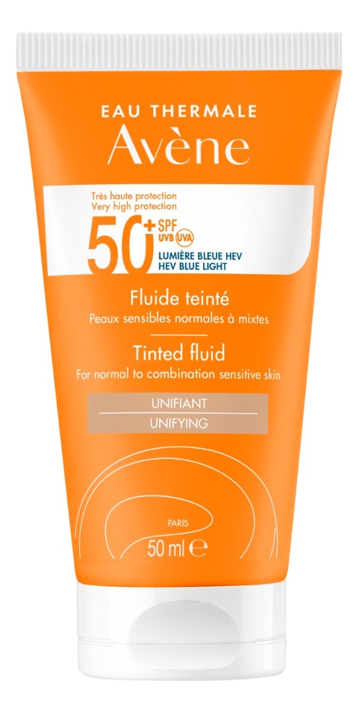 Avène Bloqueador Fluido Fps 50+ con Color 50 mL Pierre Fabre