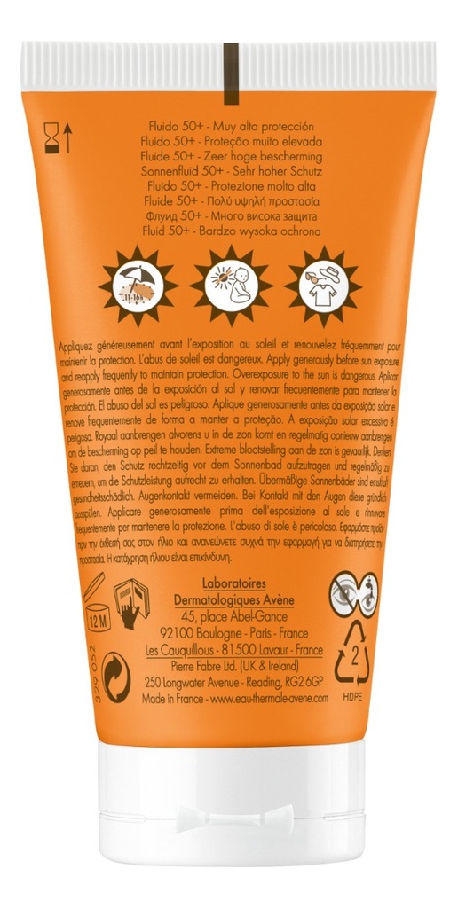 Avène Bloqueador Fluido Fps 50+ con Color 50 mL Pierre Fabre