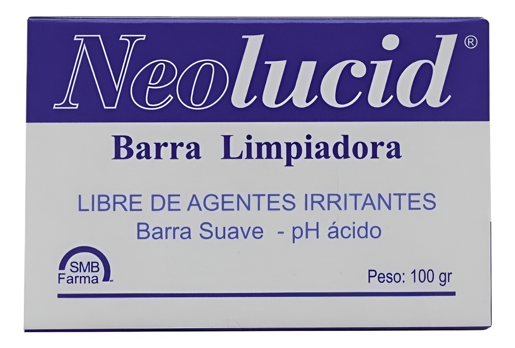 Neolucid Barra Limpiadora Syndet pH ácido 100 g SMB Farma