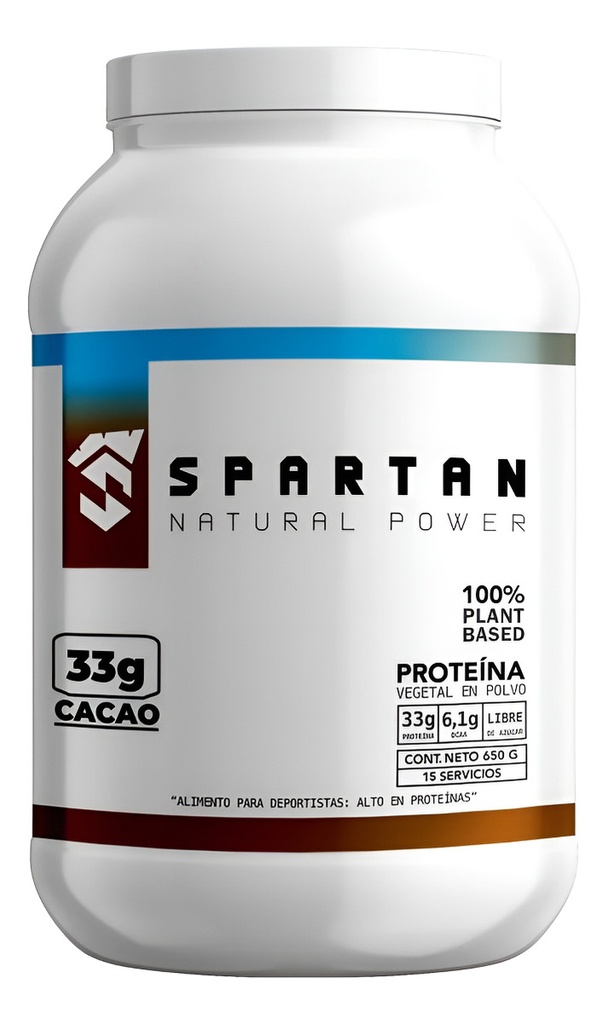 Proteina Vegetal Sabor Cacao Polvo 650 g Spartan