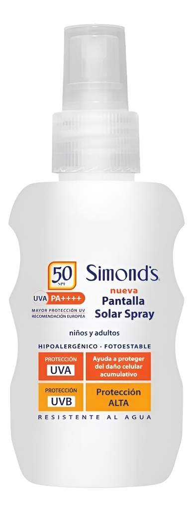 Simond's FPS 50+ Pantalla Solar Spray 100 mL Durandin