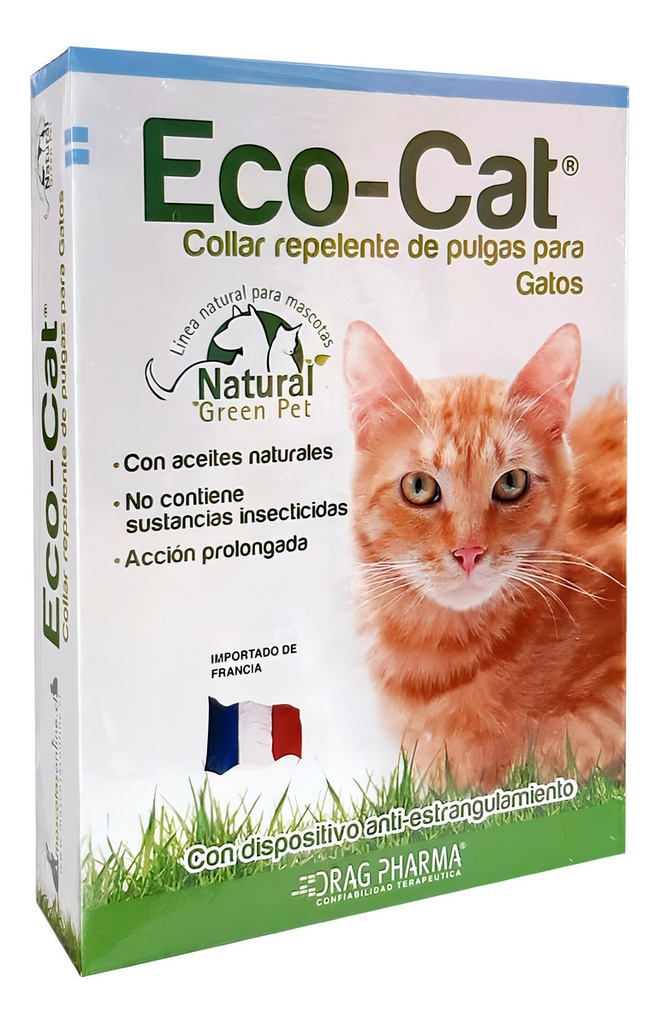 Eco-Cat Gatos Collar Repelente de Pulgas Drag Pharma