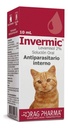 Invermic Gatos 2 % Solución Oral (6 gotas/kg) 10 mL Drag Pharma