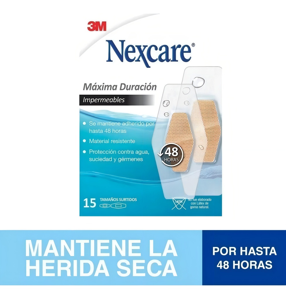 Nexcare Parches Transparentes Impermeables 15 Unidades 3M
