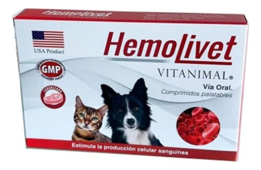 Hemolivet Perro/Gato 30 Comprimidos Vitanimal