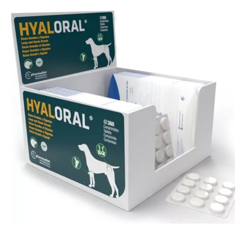 Hyaloral Raza Grande/Gigante Perro Blíster 12 Comprimidos 20 kg Pharmadiet