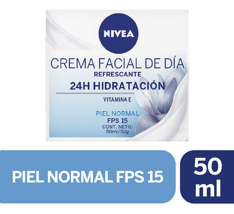 Nivea Refrescante Hidratación Intensa Crema Facial de Día FPS 15 50 mL