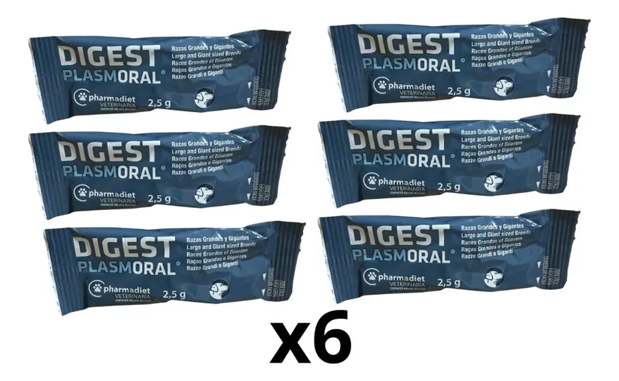 Digest Plasmoral (Perro) Razas Grandes y Gigantes 6 Sachets Regulador Digestivo Probiótico Pharmadiet