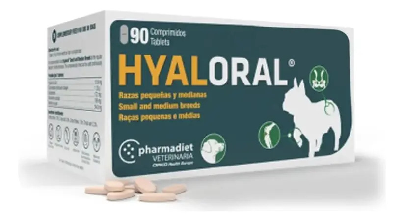 Hyaloral Raza Pequeña/Mediana Perro 90 Comprimidos Pharmadiet