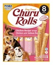 Churu Rolls Pollo y Salmón para Perros 8 sachet x 12 g