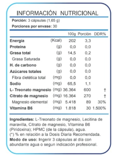 L-treonato De Magnesio 90 Cápsulas Fnl - Soporte Cognitivo