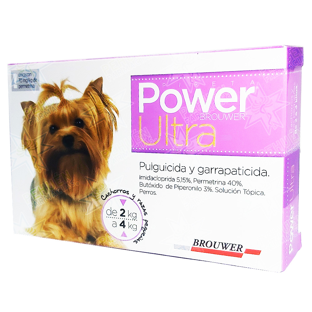 Power Ultra Perros 2-4 kg Pipeta 0,7 mL Brouwer