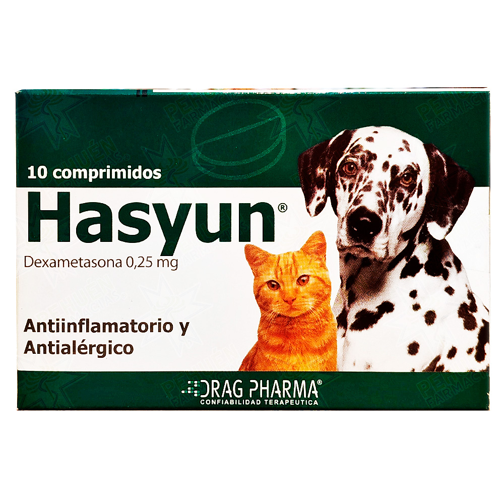 Hasyun Gato/Perro 0,25 mg 10 Comprimidos Drag Pharma