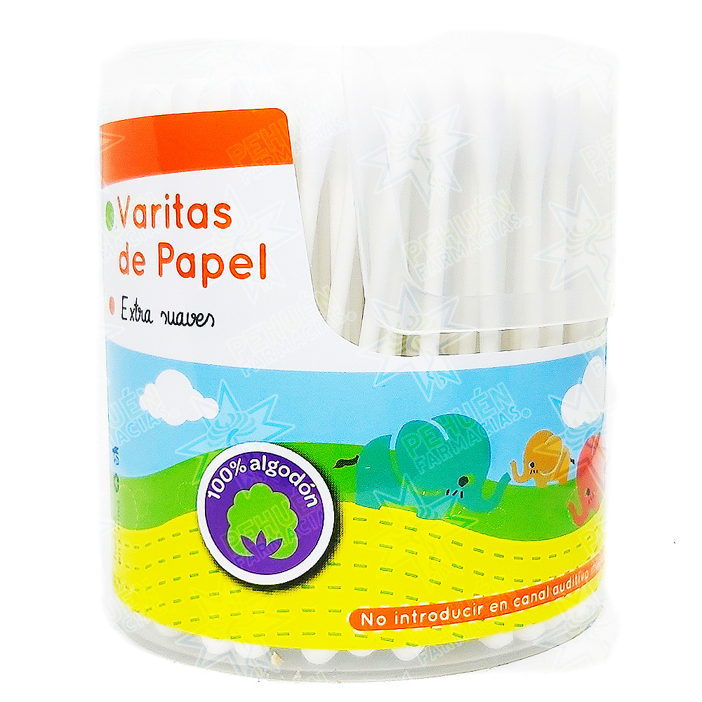Bubu Cotonitos 200 Unidades - Varitas de Papel