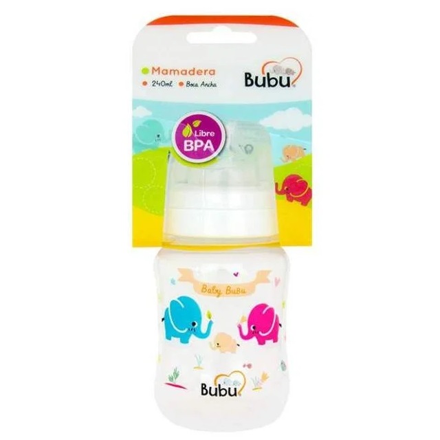 Mamadera Boca Ancha 240 mL Bubu