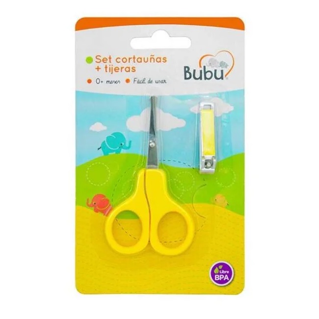 Pack Cortauña + Tijeras 0m+ Bubu