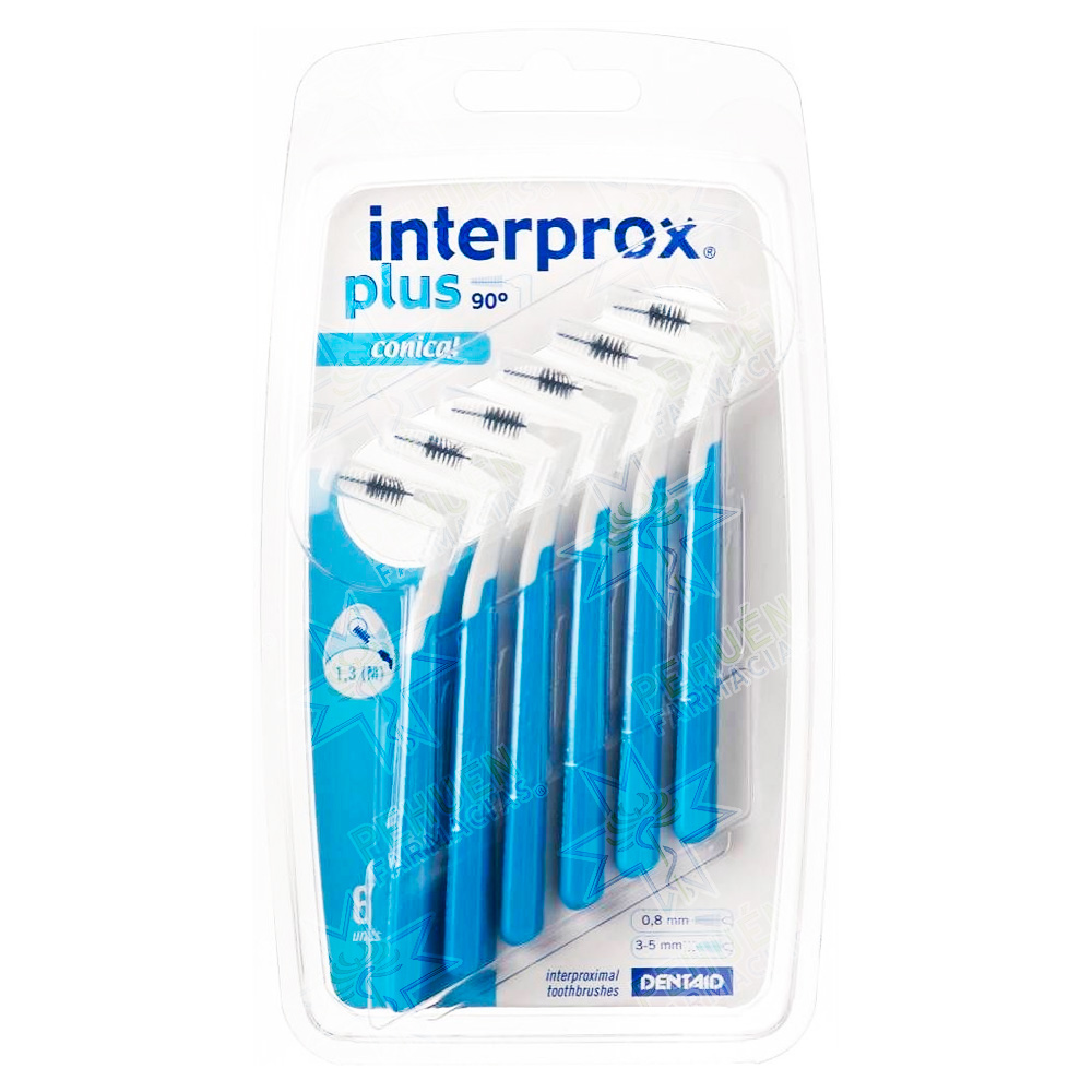 Interprox Plus 1,3 mm Cónico 6 Cepillos Interproximales Dentaid