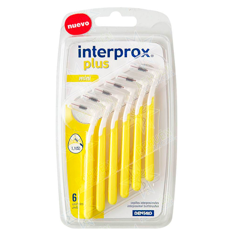 Interprox Plus 1,1 mm Mini 6 Cepillos Interproximales Dentaid