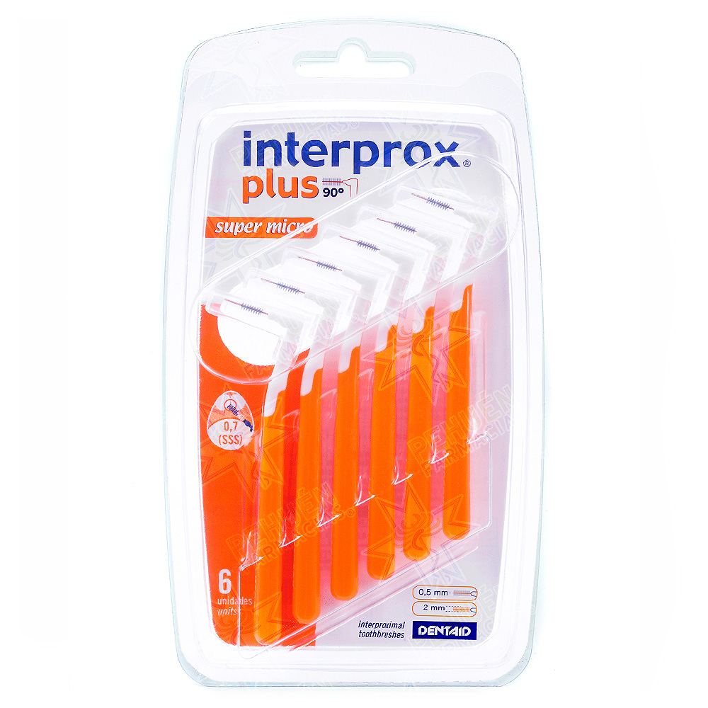 Interprox Plus 0,9 mm Super Micro 6 Cepillos Interproximales Dentaid