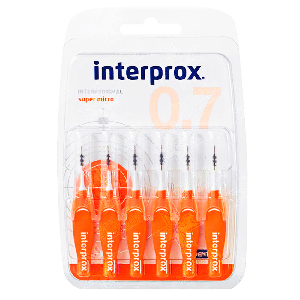 Interprox 0,7 mm Super Micro 6 Cepillos Interproximales Dentaid