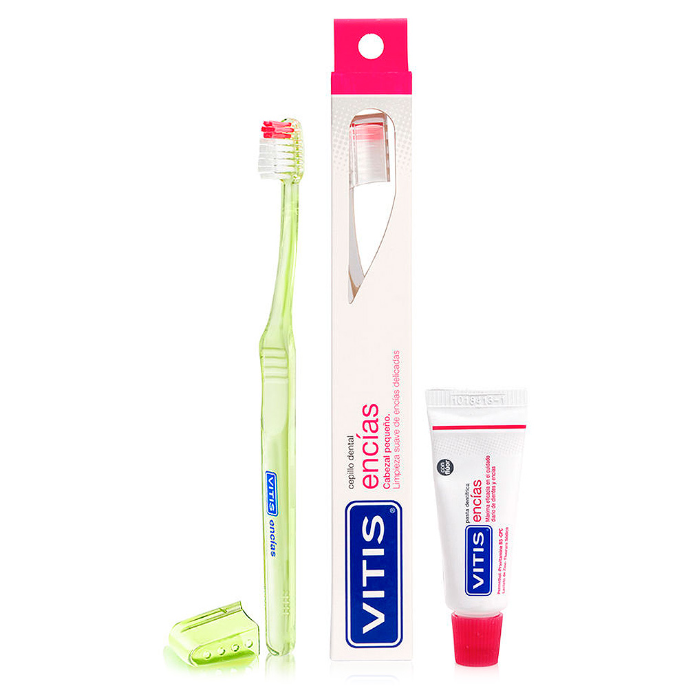 Vitis Cepillo de Dientes Encías + Pasta 15 mL