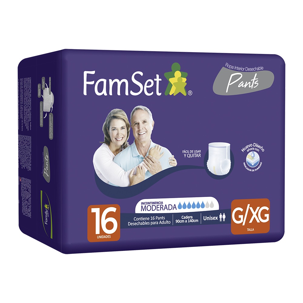 Family Set Pants Adultos Unisex Talla G/XG 16 Unidades