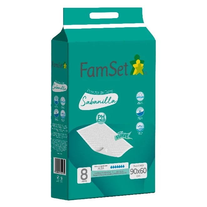 Sabanillas Protectoras de Cama 8 Unidades Family Set