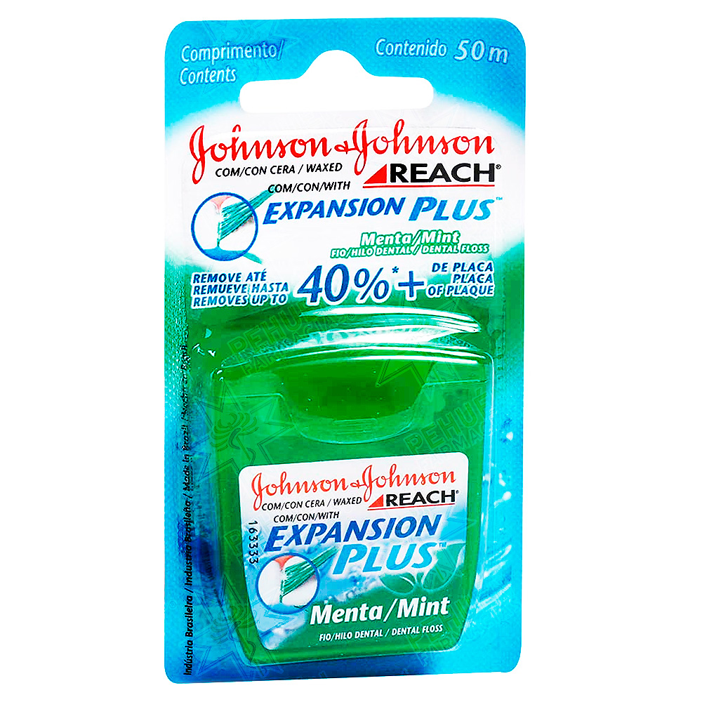 Reach Expansion Plus Hilo Dental con Cera Menta 50 m Johnson & Johnson