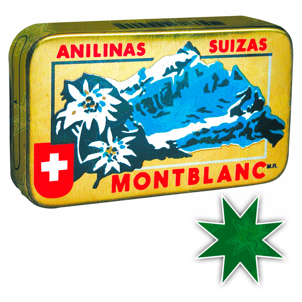 Montblanc 22 Verde Anilinas Suizas 