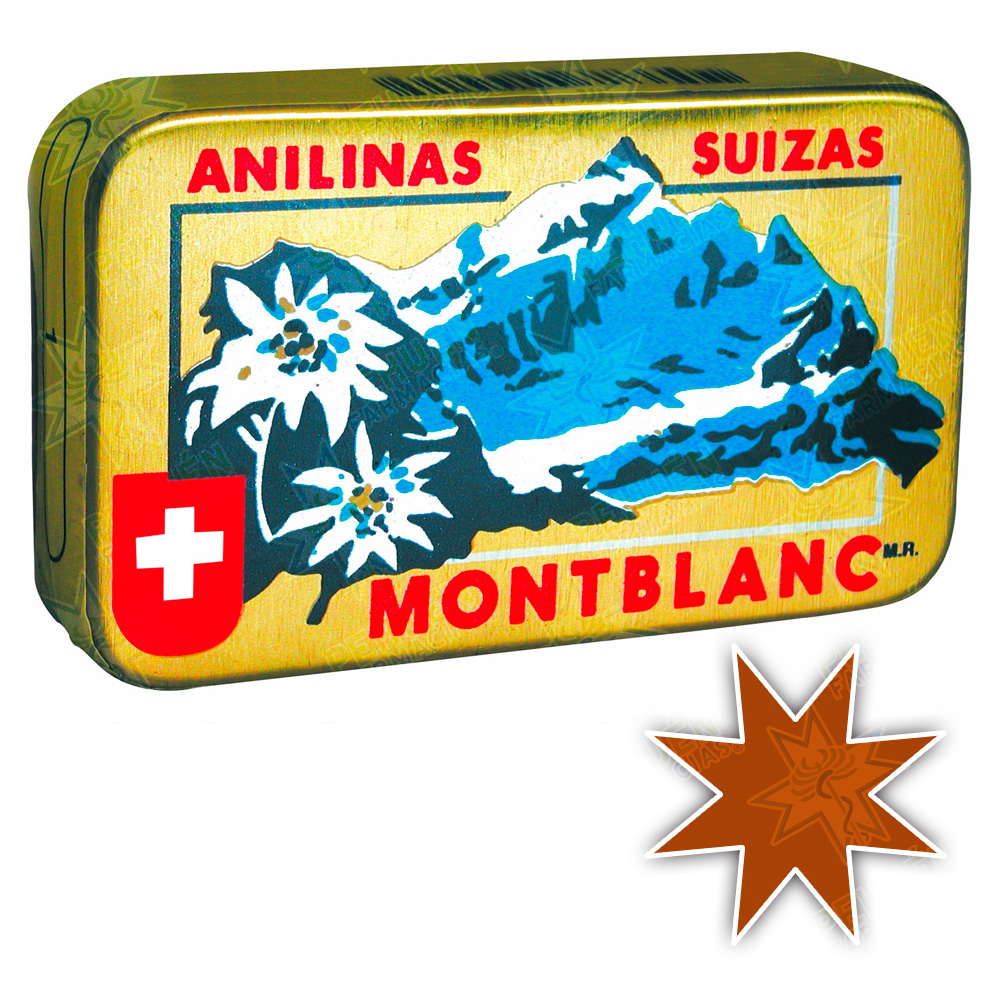 Montblanc 33 Pardo Anilinas Suizas 