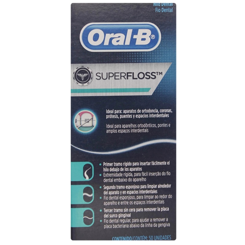 Oral-B Superfloss Hilo Dental 50 Filamentos P&G