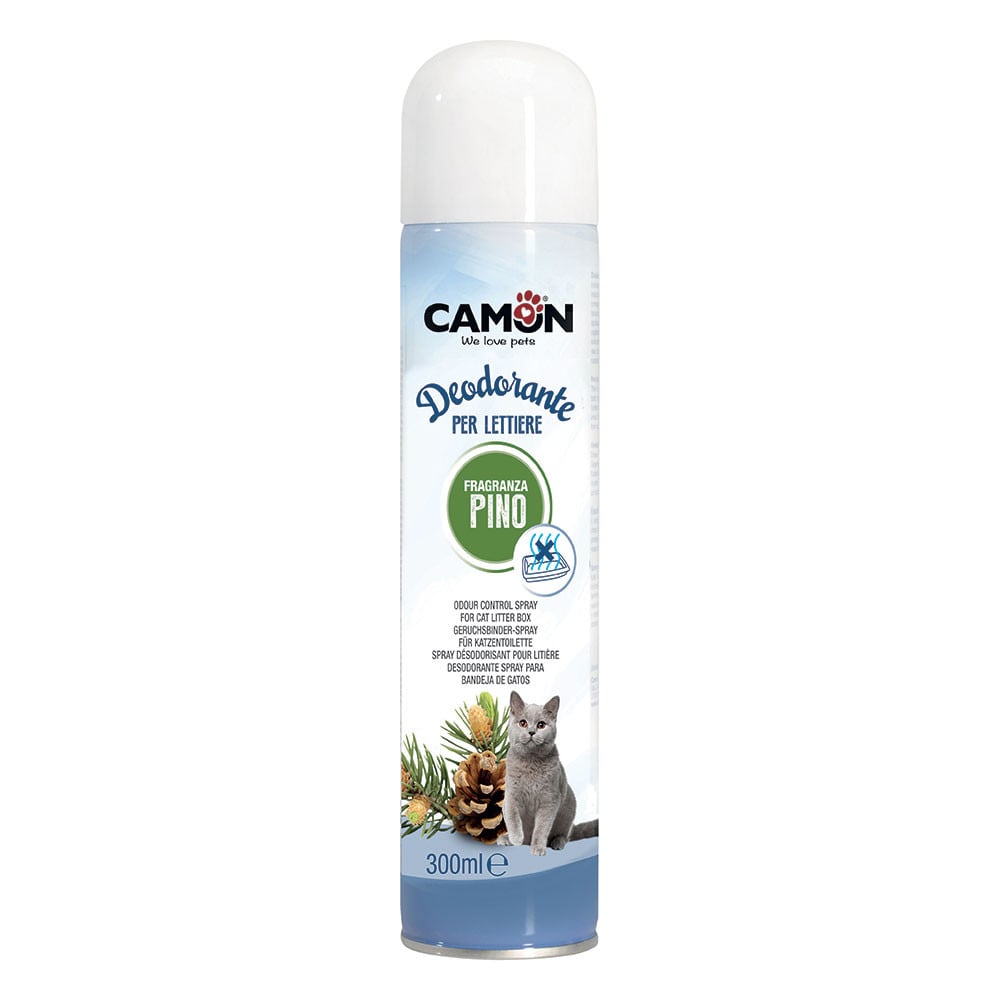 Desodorizante Arena Gatos Aroma Pino Spray 300 mL Camon