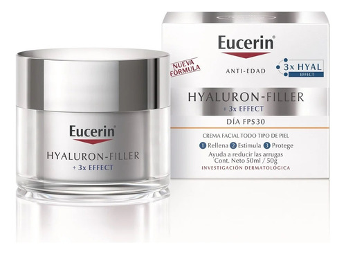 Hyaluron Filler 3x Effect FPS 30 Crema Facial Día 50 mL Eucerin