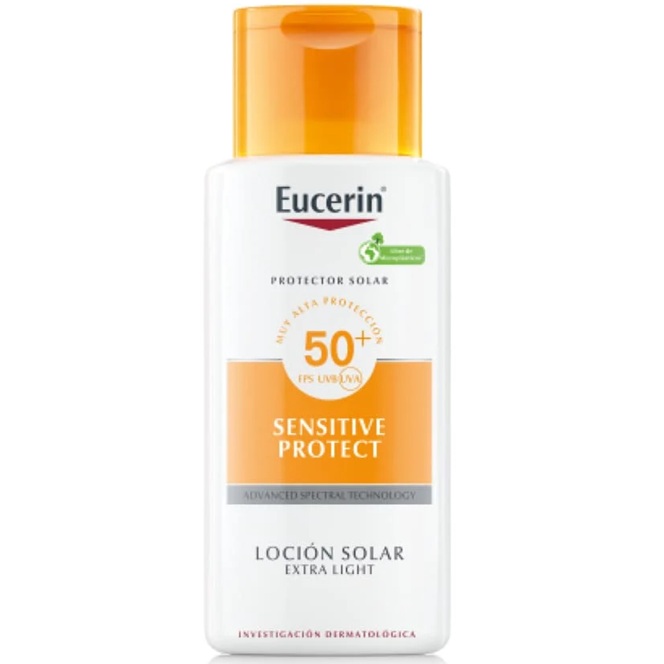 Eucerin Sun Lotion FPS 50+ Sensitive Protect Bloqueador Líquido 150 mL Beiersdorf