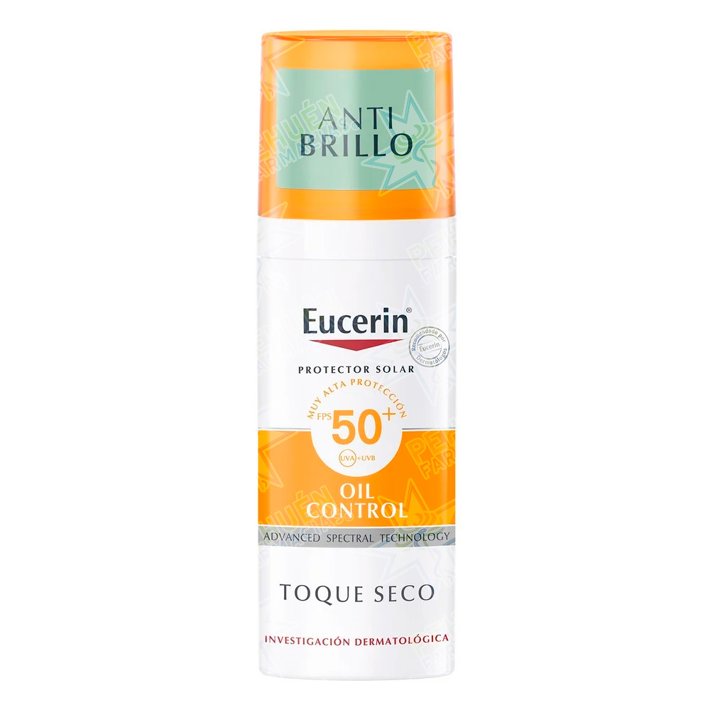Eucerin Sun Oil Control Bloqueador Gel-Crema FPS 50+ Toque Seco Anti Brillo 50 mL Beiersdorf