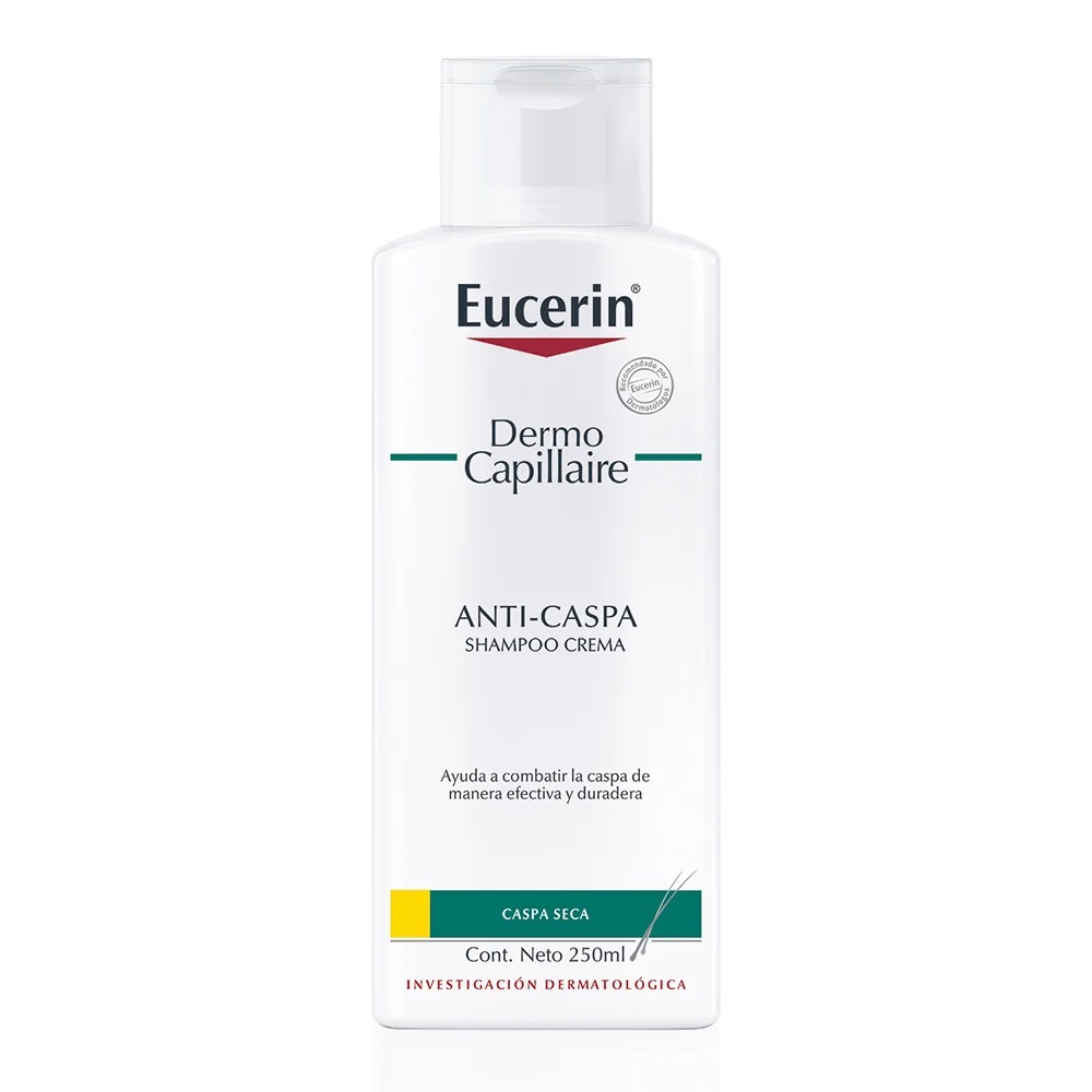 Eucerin DermoCapillaire Crema 250 mL Shampoo Anticaspa Seca Calmante y Purificante Beiersdorf