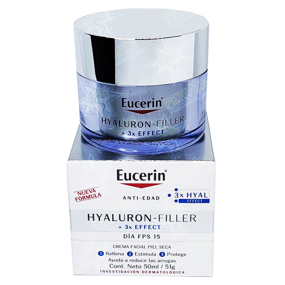 Hyaluron Filler 3X Effect Crema Facial FPS 15 Piel Seca 50 mL Eucerin