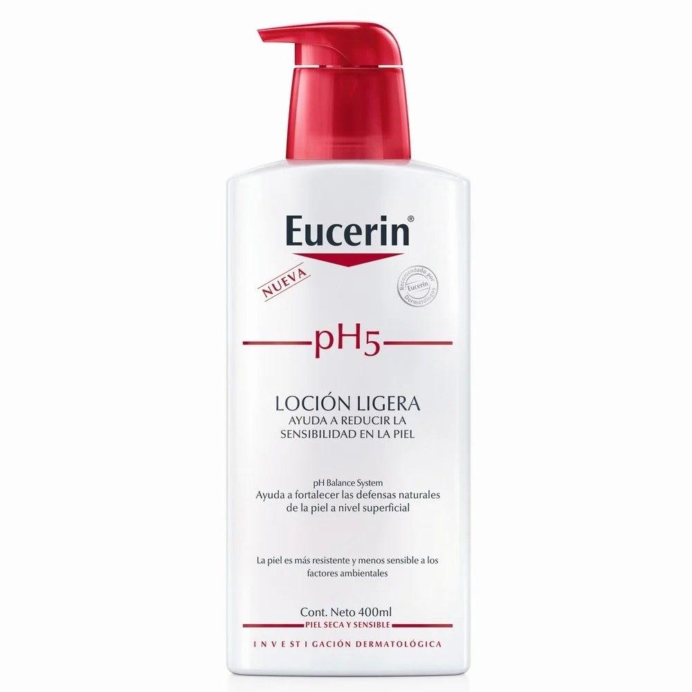 pH5 Loción Ligera Piel Seca y Sensible 400 mL Eucerin
