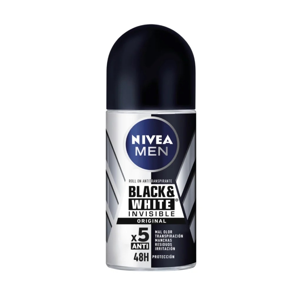 Nivea Men Invisible Black & White Antitranspirante Roll-On Hombre 50 mL Beiersdorf