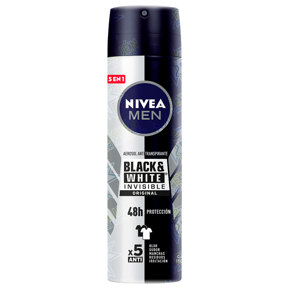 Nivea Men Invisible Black & White Antitranspirante Spray Hombre 150 mL Beiersdorf